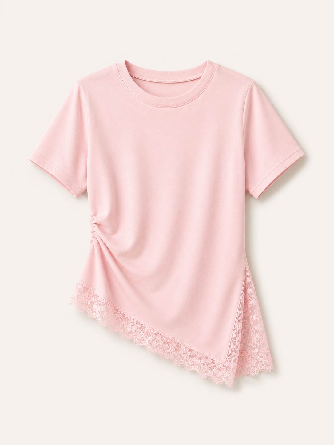 T-Shirt mit spitze