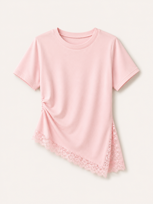 T-Shirt mit spitze