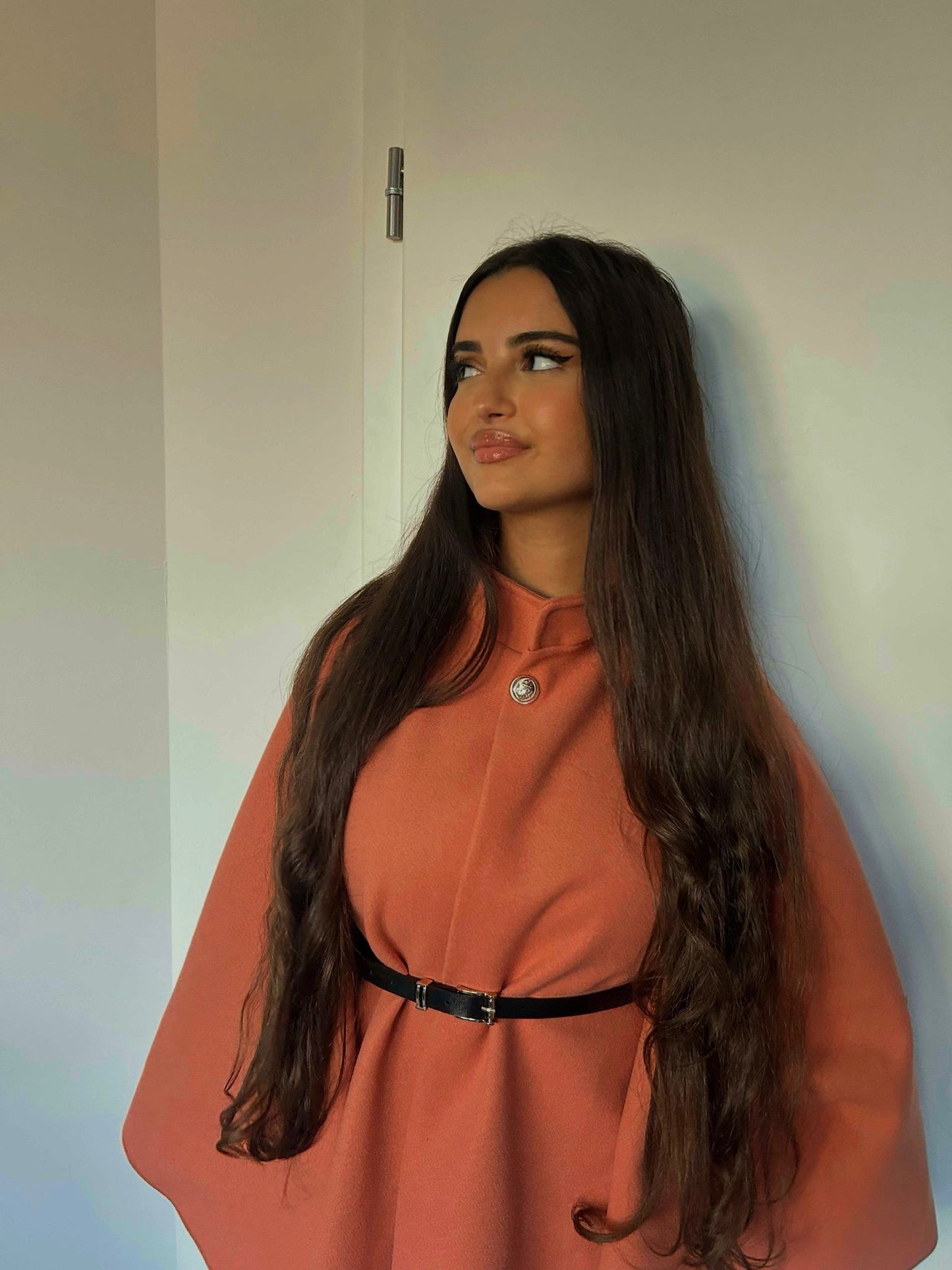 Poncho „Giulia“ mit Taillengürtel