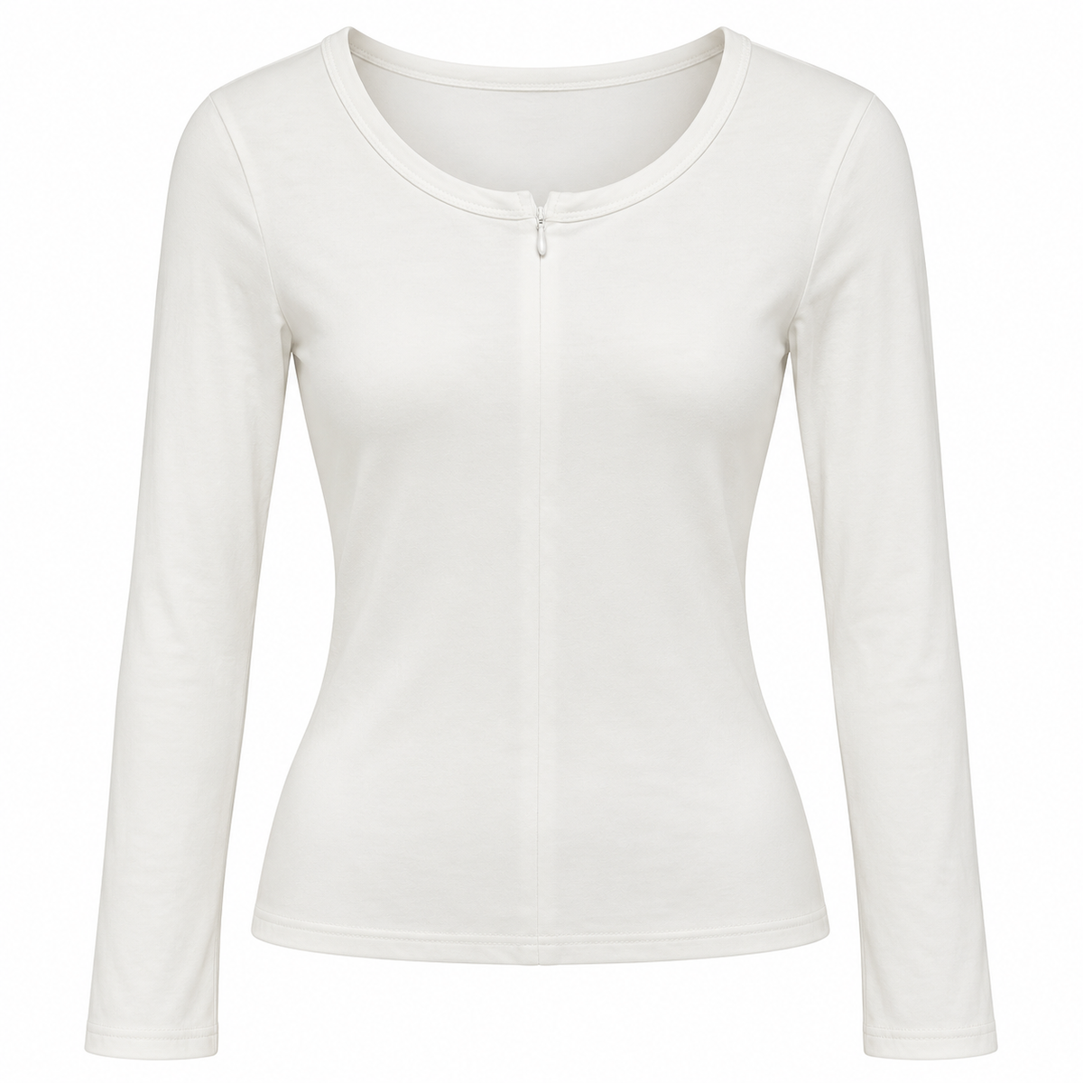 Basic Longsleeve mit Zipper
