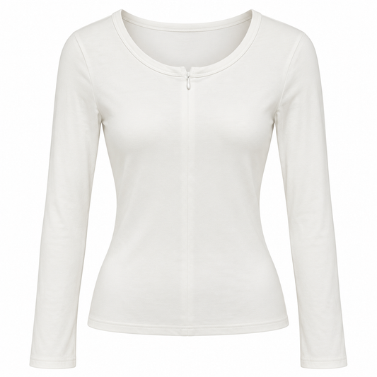 Basic Longsleeve mit Zipper