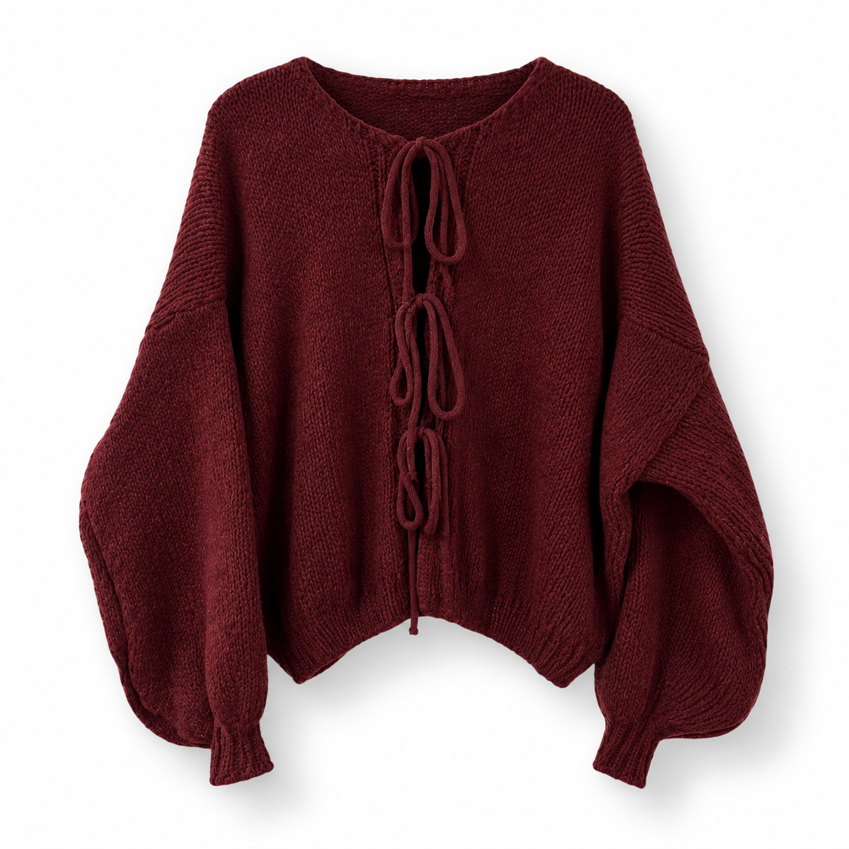 „Mirelle“ - Strickpullover mit Schnürdetails- in verschiedenen Farben