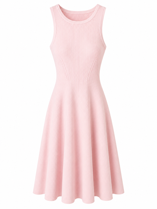 Strickkleid Maria – Feminines Midikleid mit fließendem Fall