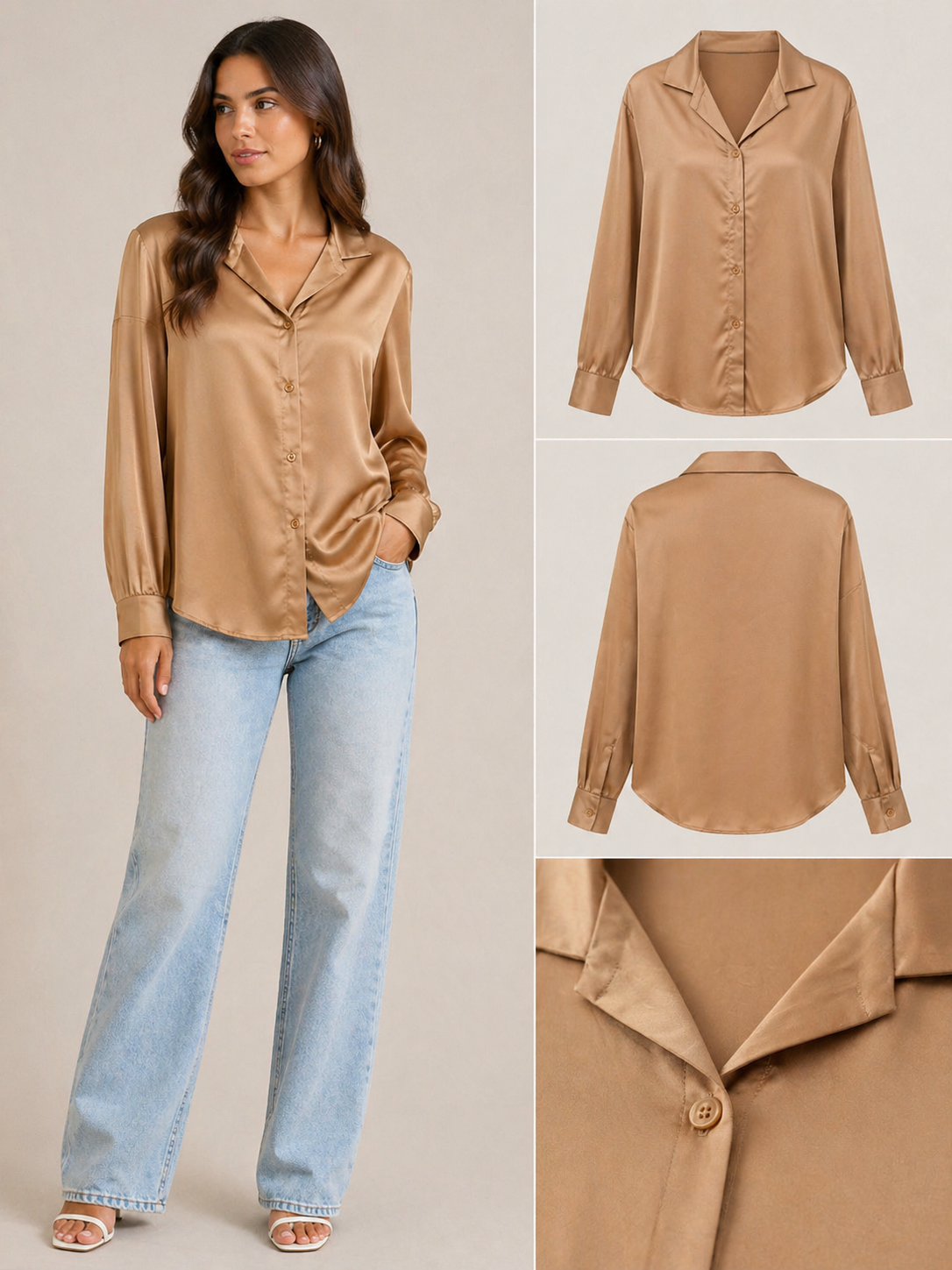 Satin Bluse