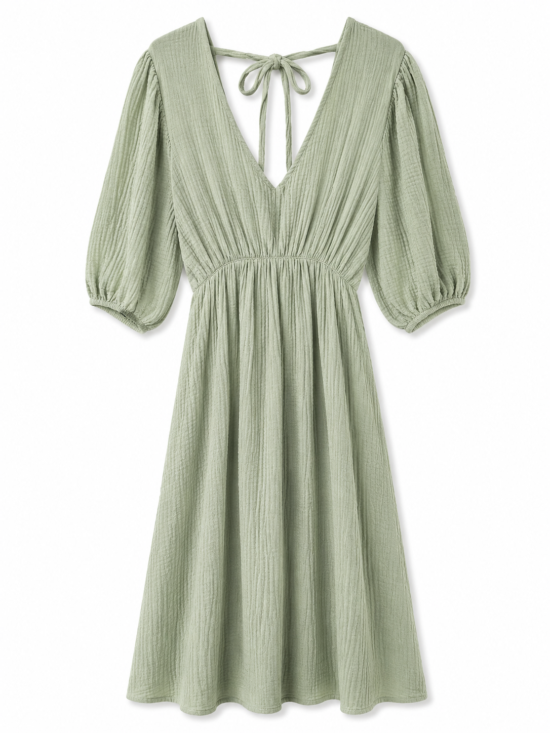 Musselin Kleid Lang
