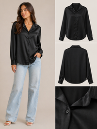 Satin Bluse