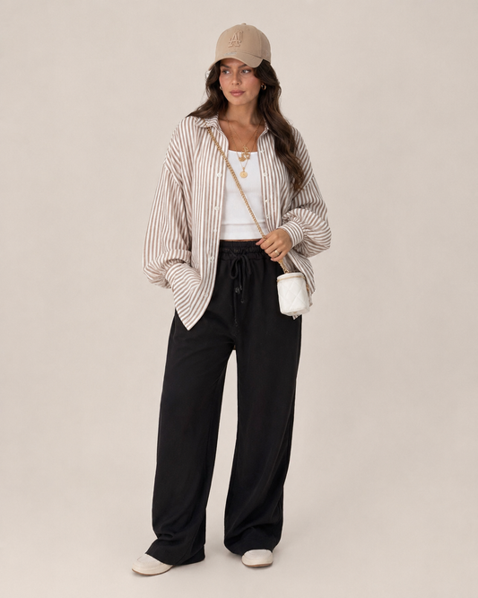 Gestreifte Musselin Bluse