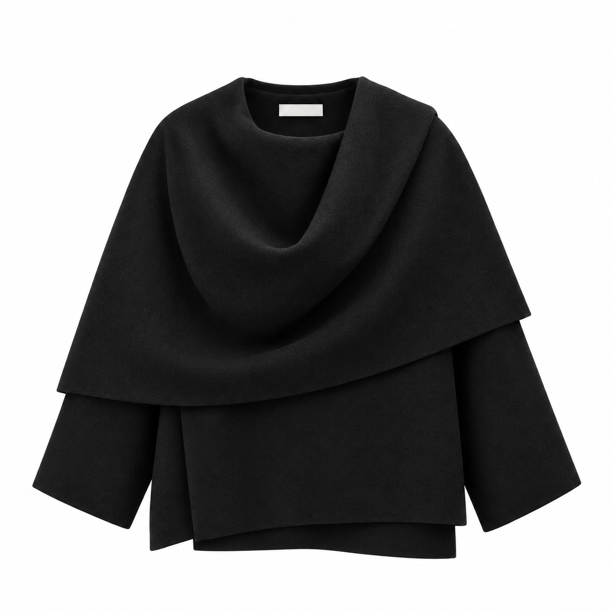 Cape Jacke mit Schal