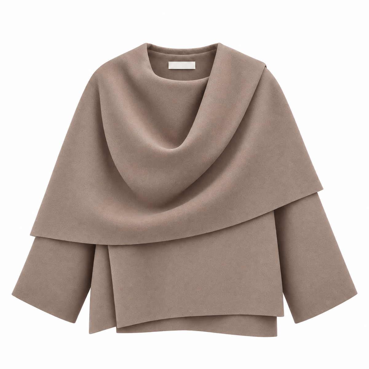 Cape Jacke mit Schal