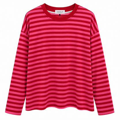 Oversized Streifen Longsleeve
