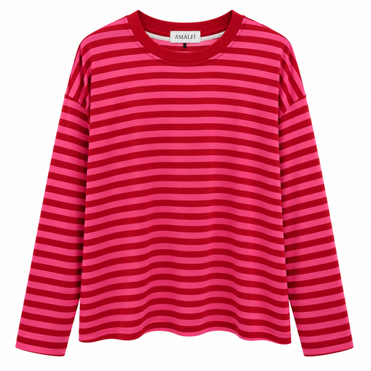 Oversized Streifen Longsleeve
