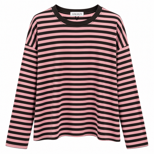 Oversized Streifen Longsleeve