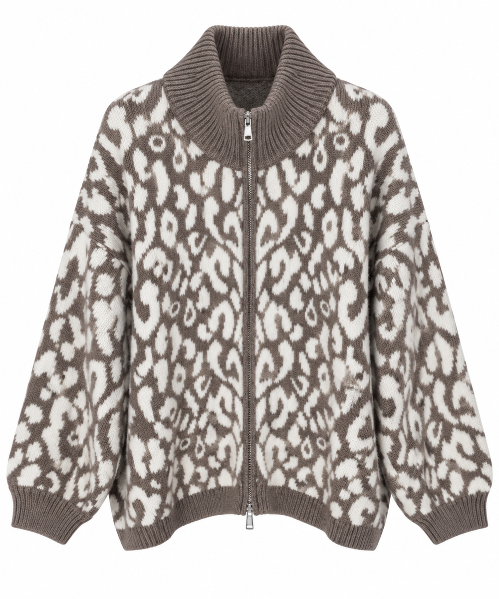 Leo Zip Strickjacke