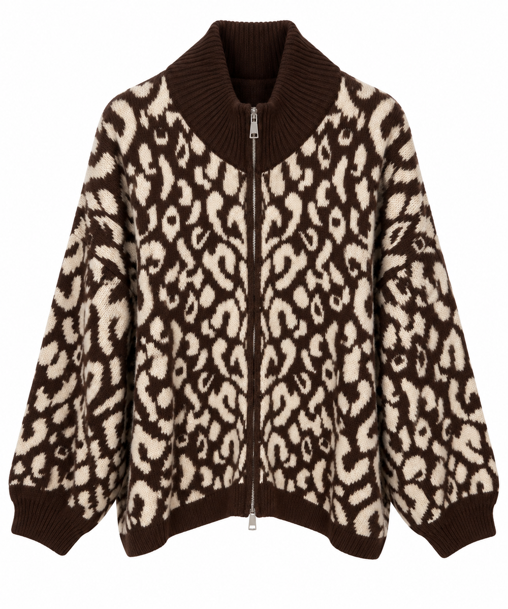 Leo Zip Strickjacke
