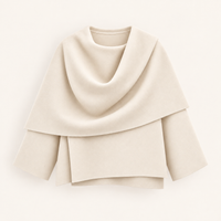 Cape Jacke mit Schal