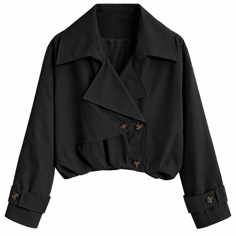 Crop Trench Coat (in vers. Farben)