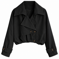 Crop Trench Coat (in vers. Farben)