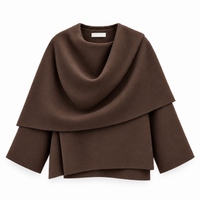 Cape Jacke mit Schal