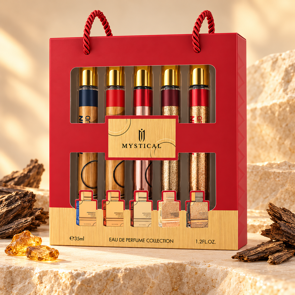 MYSTICAL Amber Oud – Parfum-Geschenkset | 5 × 35 ml